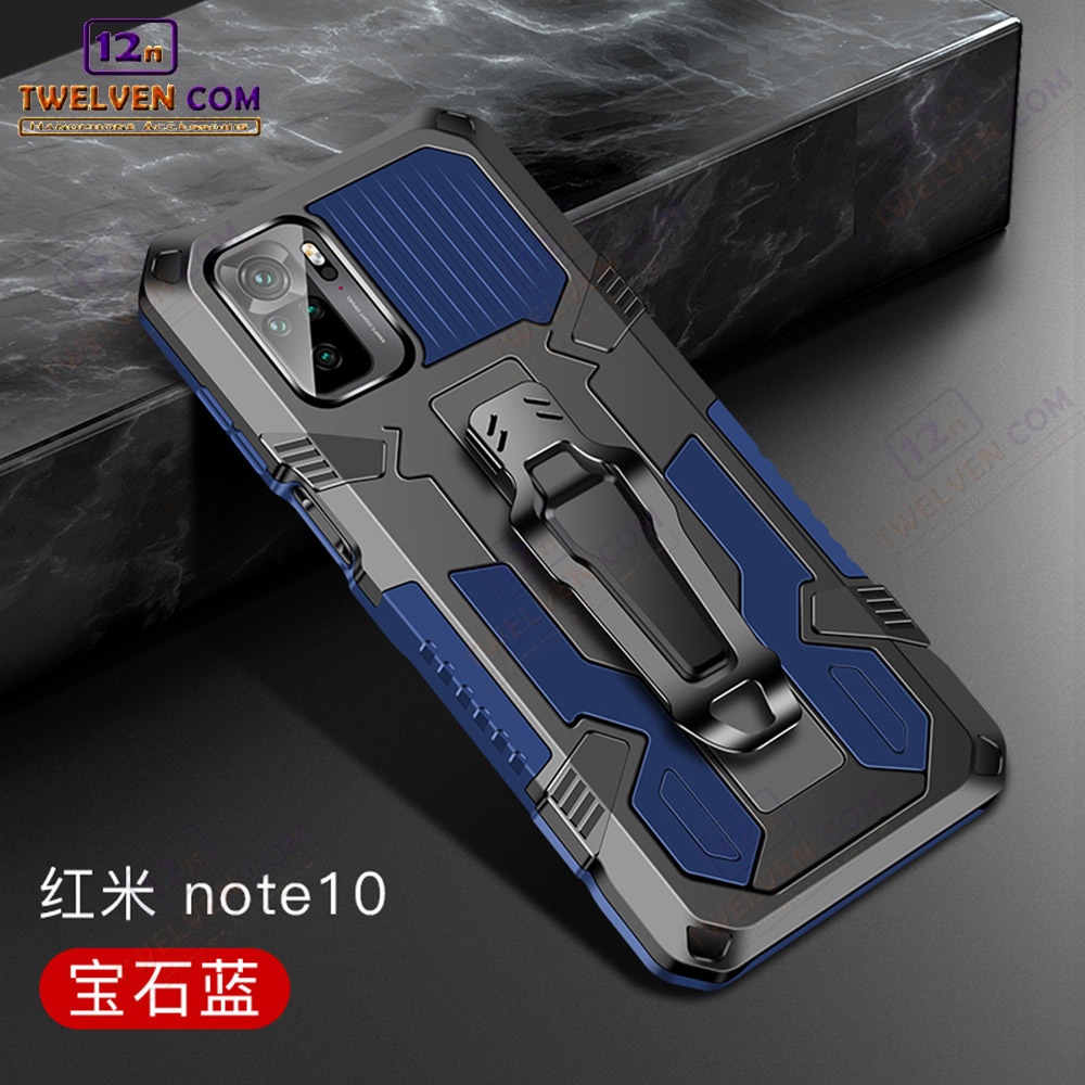 Case Shockproof Xiaomi Redmi Note 10 Armor Hardcase Stand Clip