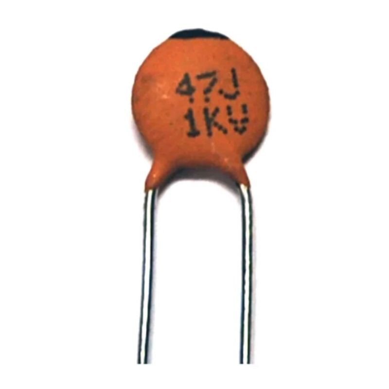 Disc Ceramic Capacitor 47pF 1KV J ±5% NP0 Pitch=5mm RoHS Taiwan NPO