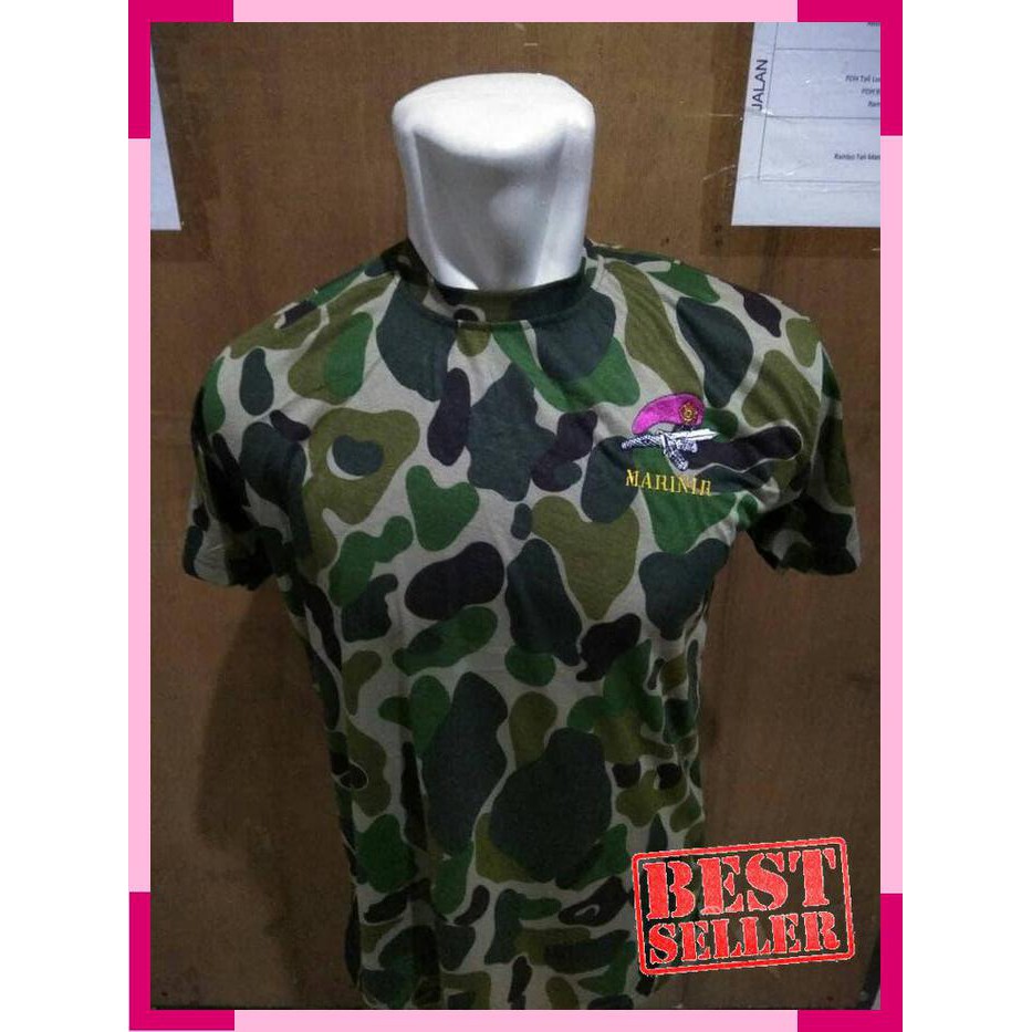 Terlaris Kaos Oblong Marinir Loreng KKO l Kaos Dalam Marinir KKO