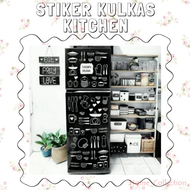 [ BISA COD ] PROMO !!!!   Stiker Kulkas 1 Pintu Motif dan Karakter Kitchen