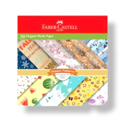 

Origami Faber Castell Kertas Washi Paper Ukuran 16 x 16 Dan 15 x 15 Kertas Lipat Motif Random - SHSNP
