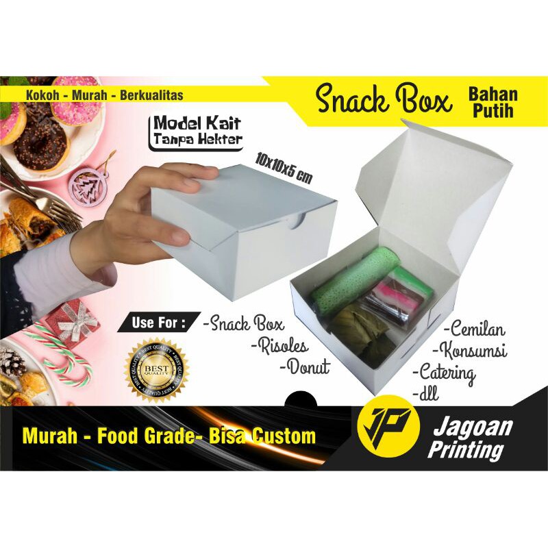 Snack Box/Dus Snack/Dus Kemasan Snack/Dus Donut/Box donut