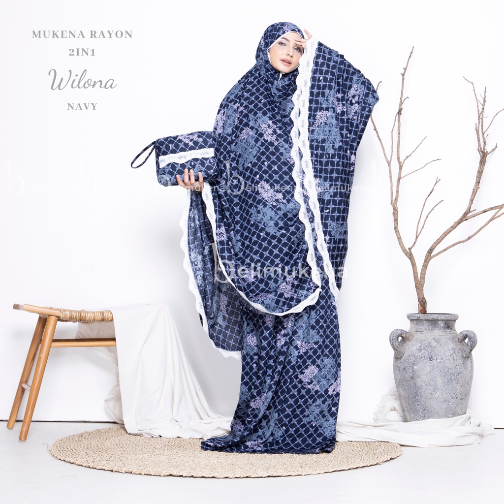 Mukena Dewasa Rayon Traveling 2in1 Wilona