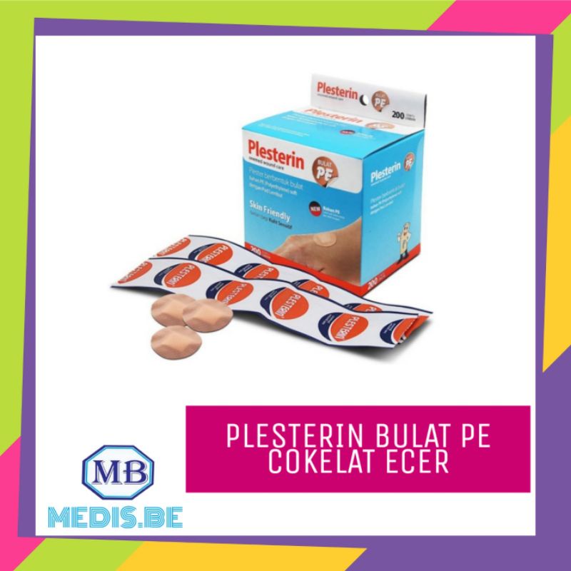 PLESTERIN BULAT COKELAT PE SATUAN