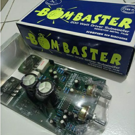 Kit BOMBASTER subwoofer speaker actif 200w sanken By Scorpion