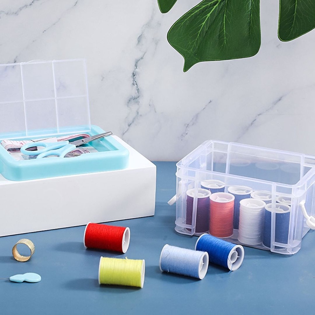 MINISO official sewing kit box / alat jahit set / needlework box set