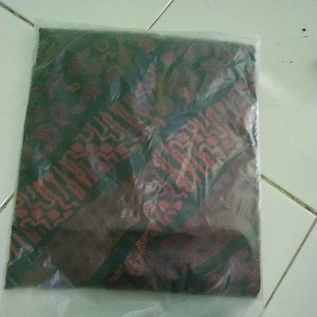 Kemeja Batik Pria Lengan Panjang Batik Songket  Motif Songket Green Snow Slimfit Hijau