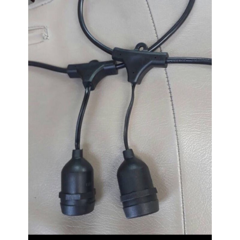 kabel gantung lampu gantung cafe caffe 50m 50 meter outdoor lampu filamen vintage edison dekorasi