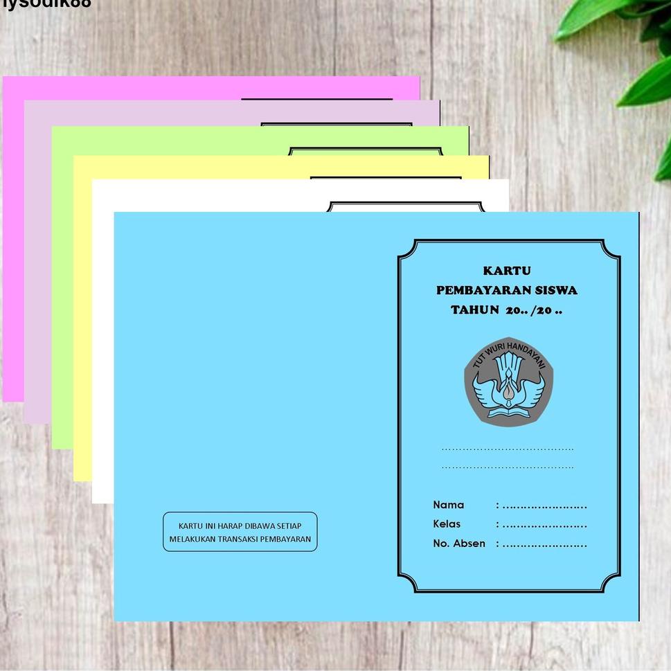 

<CoY ☼> 50 PCS KARTU IURAN PAUD SD SMP SMA /SPP/BP3/INFAQ BULANAN JUMBO |Produk terupdate