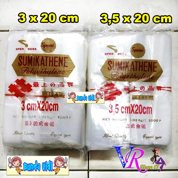 Plastik es lilin es mambo PE ukuran 3.5x20 cm 100 gr