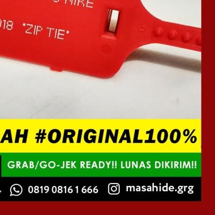 ♞ OFF WHITE ZIP TIE (NO BRAND) | OFFWHITE ZIPTIE VIRGIL ABLOH (POLOS) ➽