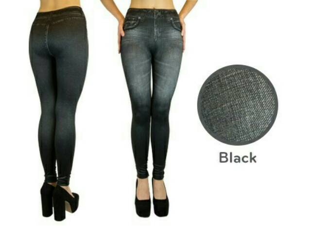 Legging Pelangsing Slim N Lift Caresse Jeans Skinny Seamless Burn Fat