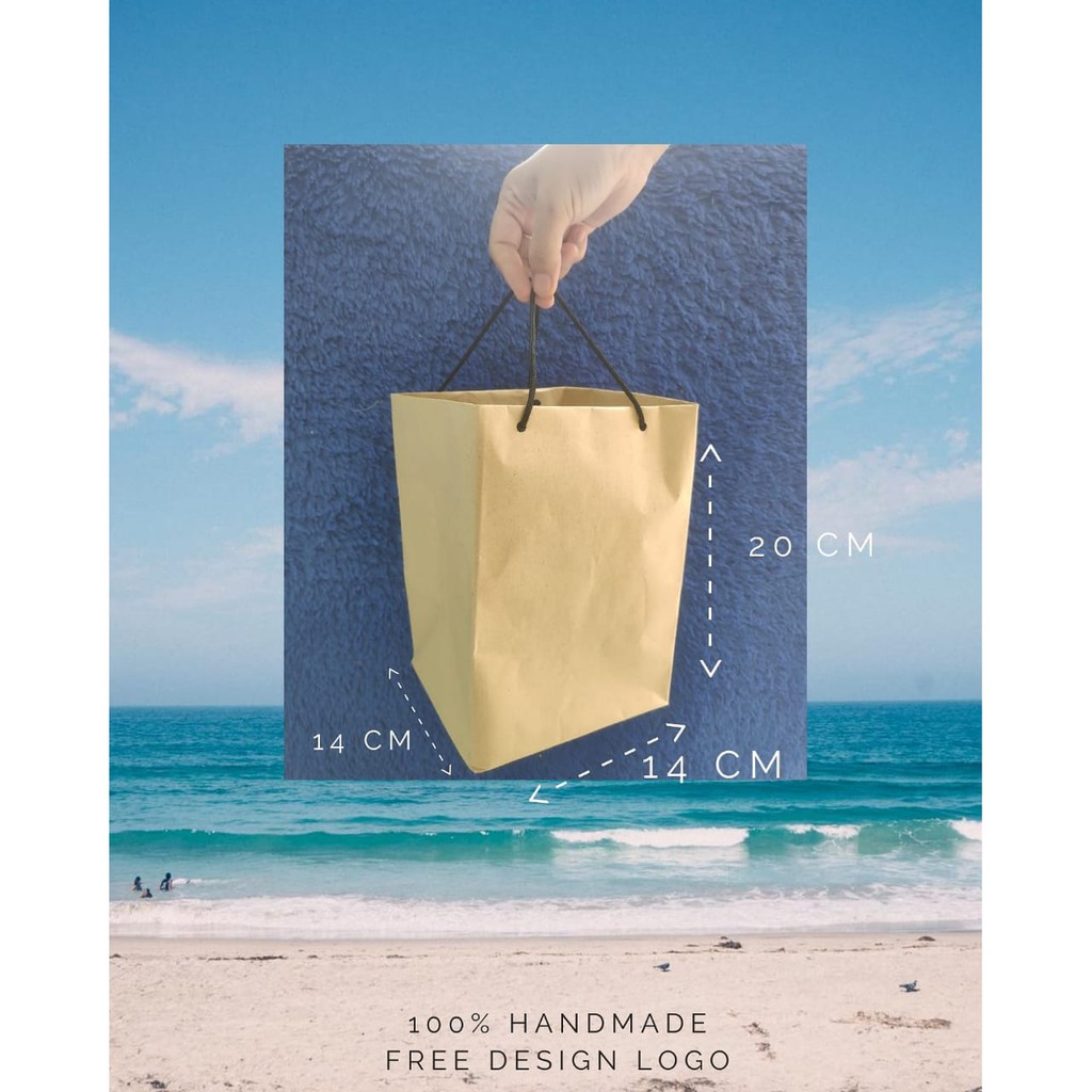 

Paper Bag Tas Kertas Polos Ukuran 14x14x20