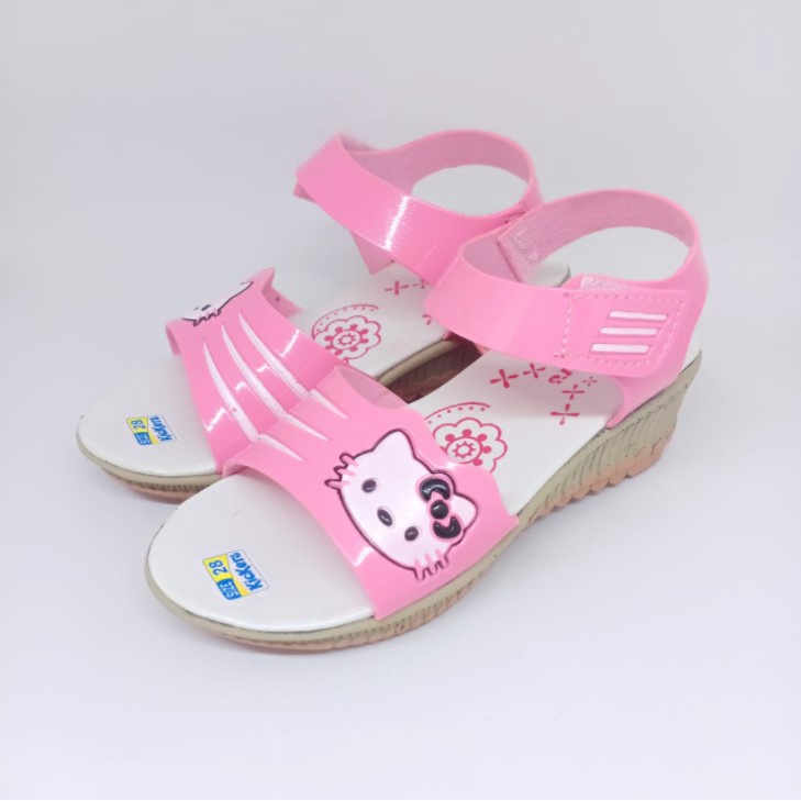 Sandal Anak Perempuan Kickers Let Wedges 26 - 30 HK Hak 3 Cm Tali Casual Fashion Slop N01