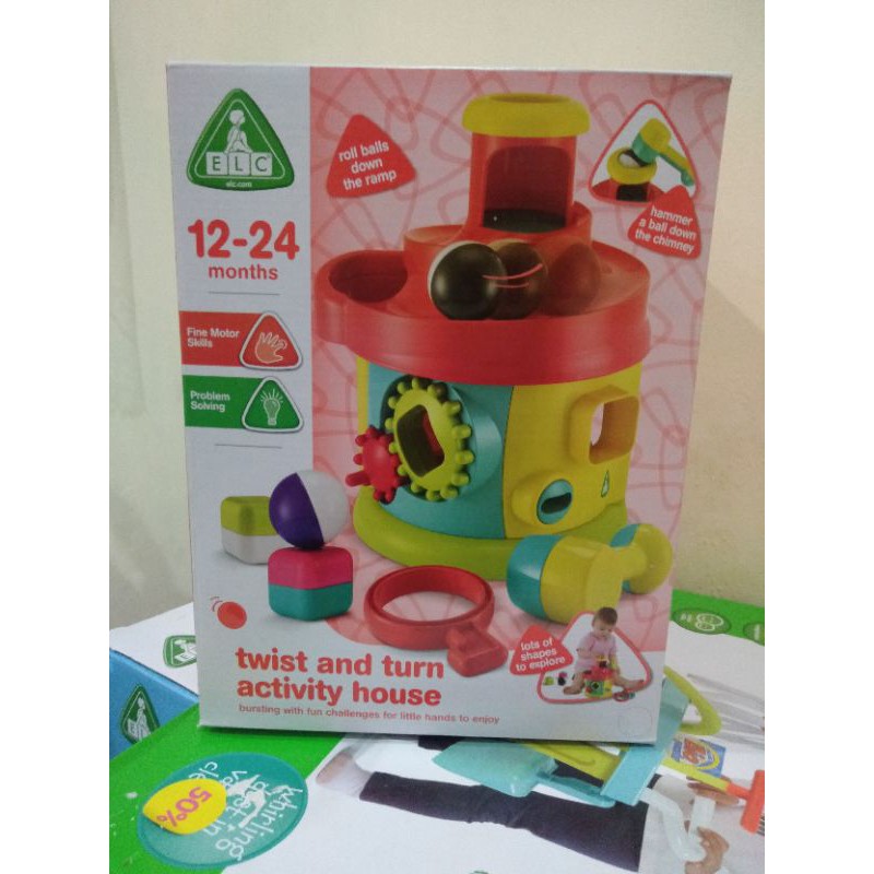 ELC Twist and turn activity house, mainan edukasi sensori anak bayi