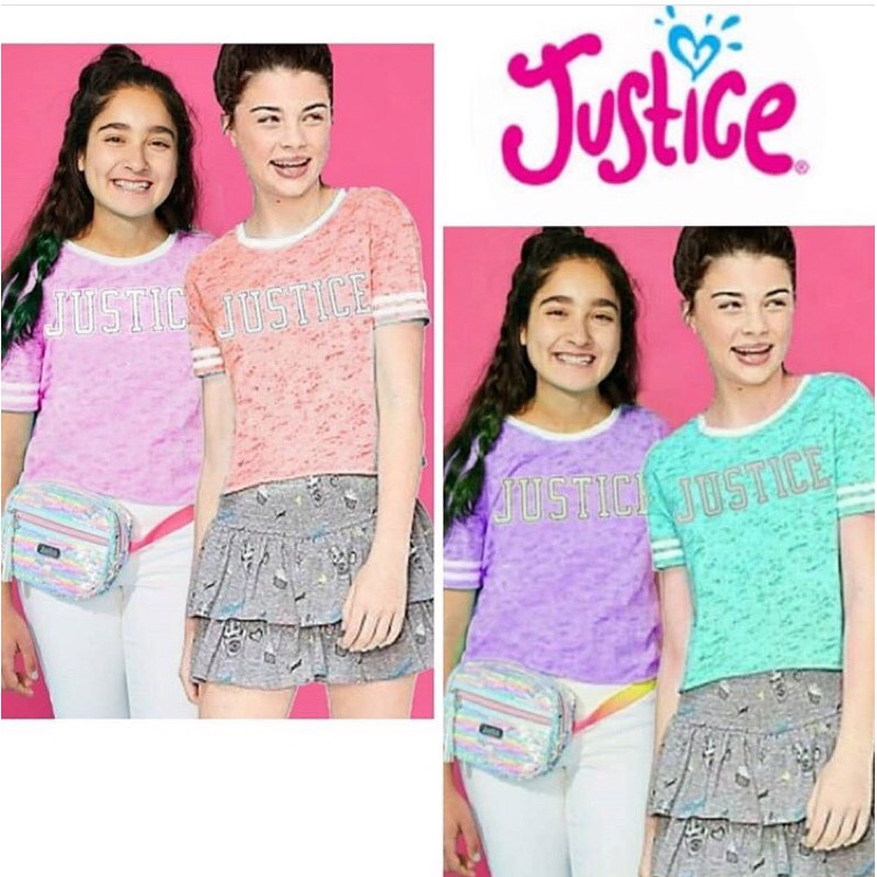 JUSTICE GIRL LOGO TEE