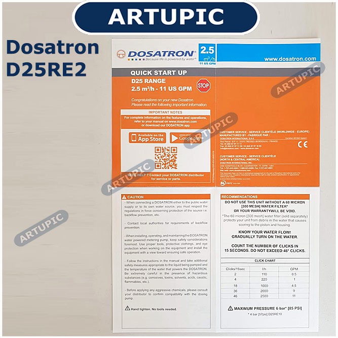 DOSATRON D25RE2 Alat Pencampur Obat Kandang Ayam Unggas Ternak Pompa Dosing Pump