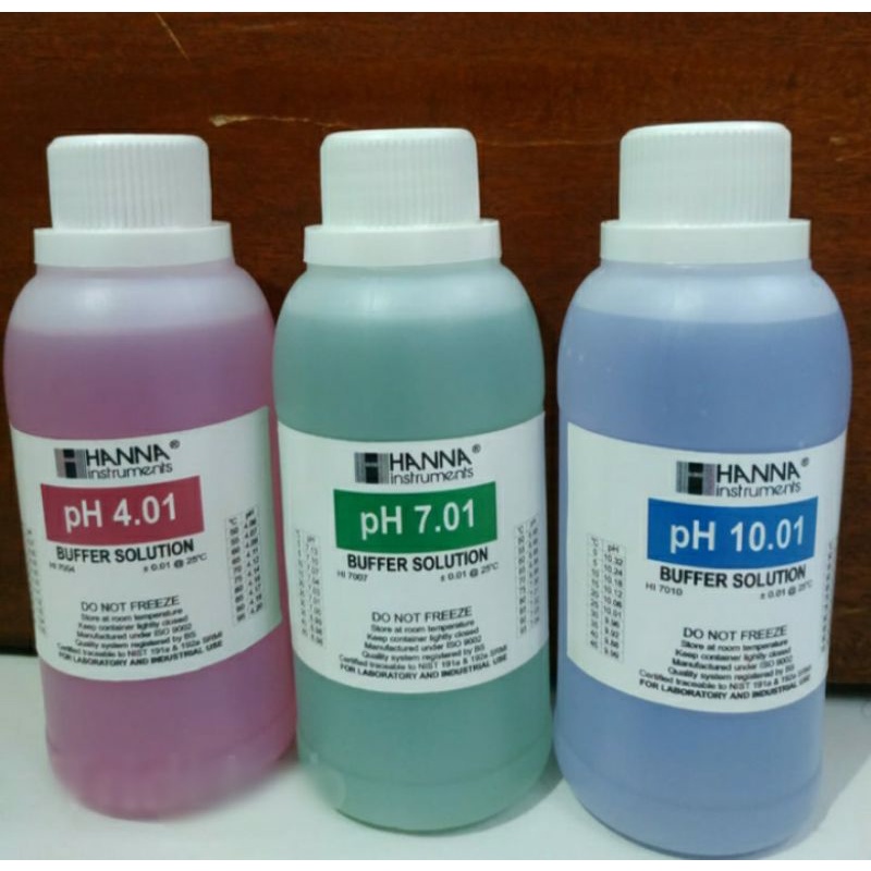 buffer solution hanna ph 4/ph 7/ph 10 250ml