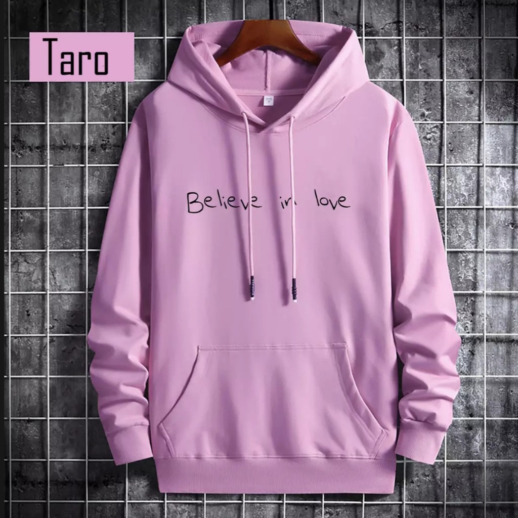 COD ( BAYAR DITEMPAT ) SWEATER HODDIE PULOVER DISTRO PREMIUM PRIA DAN WANITA BELIEVE IN LOVE