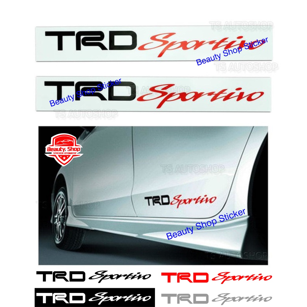 sticker trd sportivo stiker trd sportivo kombinasi / polos
