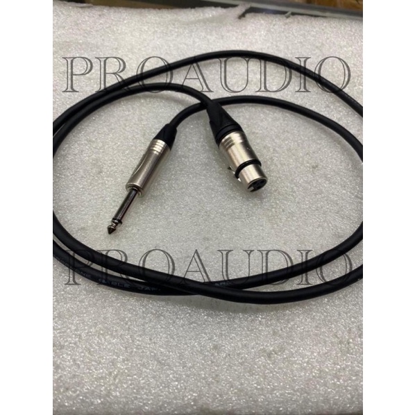 kabel 1.5 meter canare jack xlr female bma to jack akai bma original