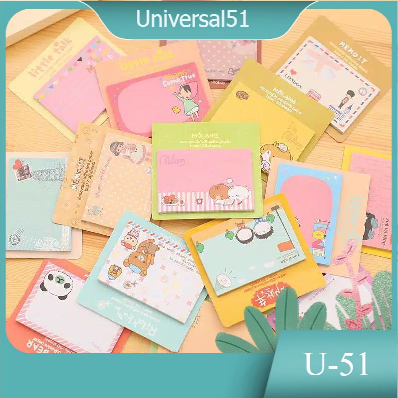 

A345-Sticky Notes Karakter Unik Lucu Memo Catatan Kartun