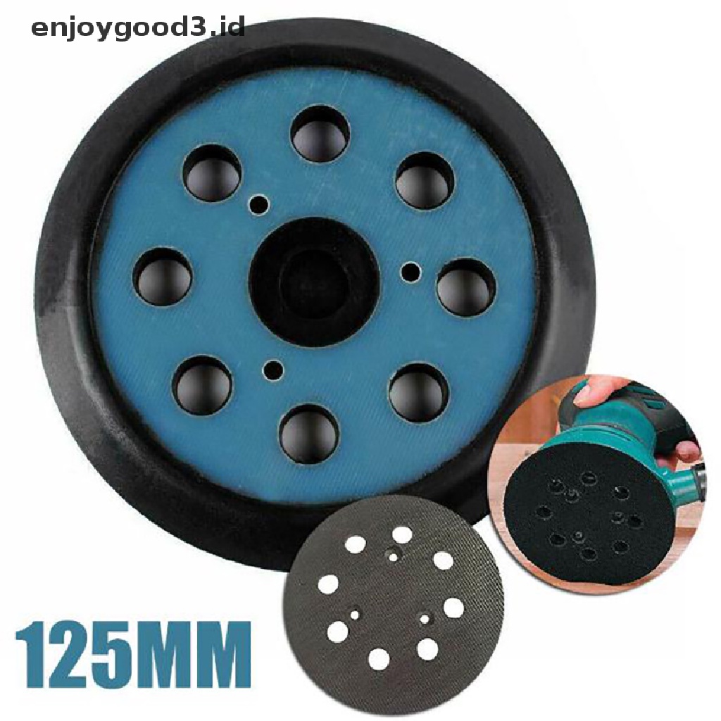 Disk Amplas Hook Loop 8 Lubang 125mm Untuk Makita Acak Orbit Sander