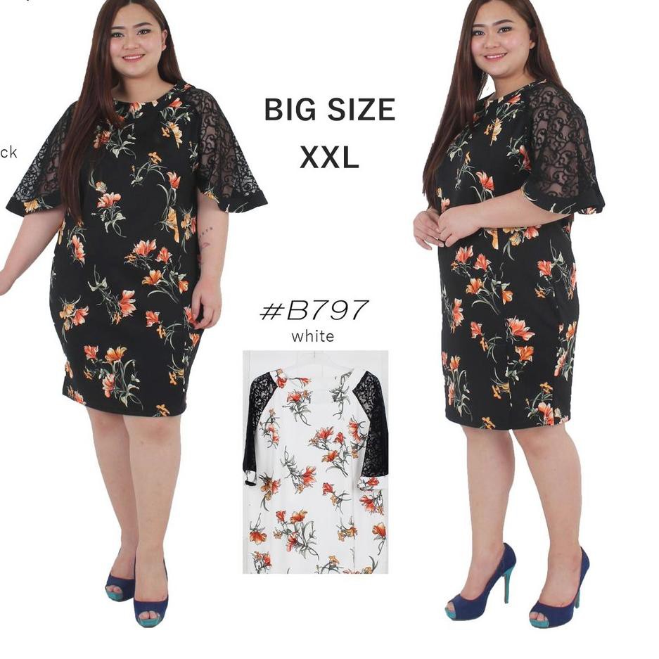 J9H Hanbai -  Vaska Dress kombi brokat JUMBO 797 _
