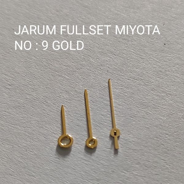 Jarum Jam Tangan Miyota 2035 No 9 Gold Fullset jarum Miyota Mesin Miyota