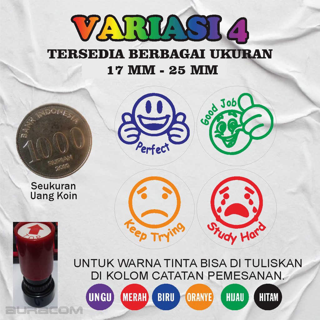 

1 PAKET STEMPEL PENILAIAN, REWARD, STEMPEL PENILAIAN TK, STEMPEL PENILAIAN PAUD MELAYANI CUSTOM