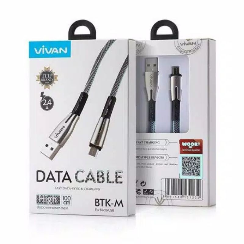 VIVAN BTK-M Micro USB Cable Data [2.4A/