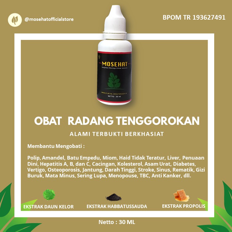 Obat Radang Tenggorokan Mosehat Jamu Tetes Herbal Ahlinya Mengobati Infeksi Tenggorokan Sariawan Indonesia