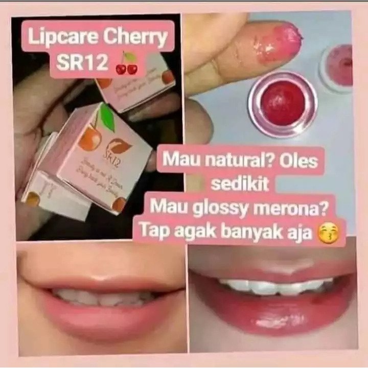 Lip Care SR12 | Lip Care Natural SR12 &amp; Lip Care Cherry SR12 | Pelembab Bibir SR12 Skincare