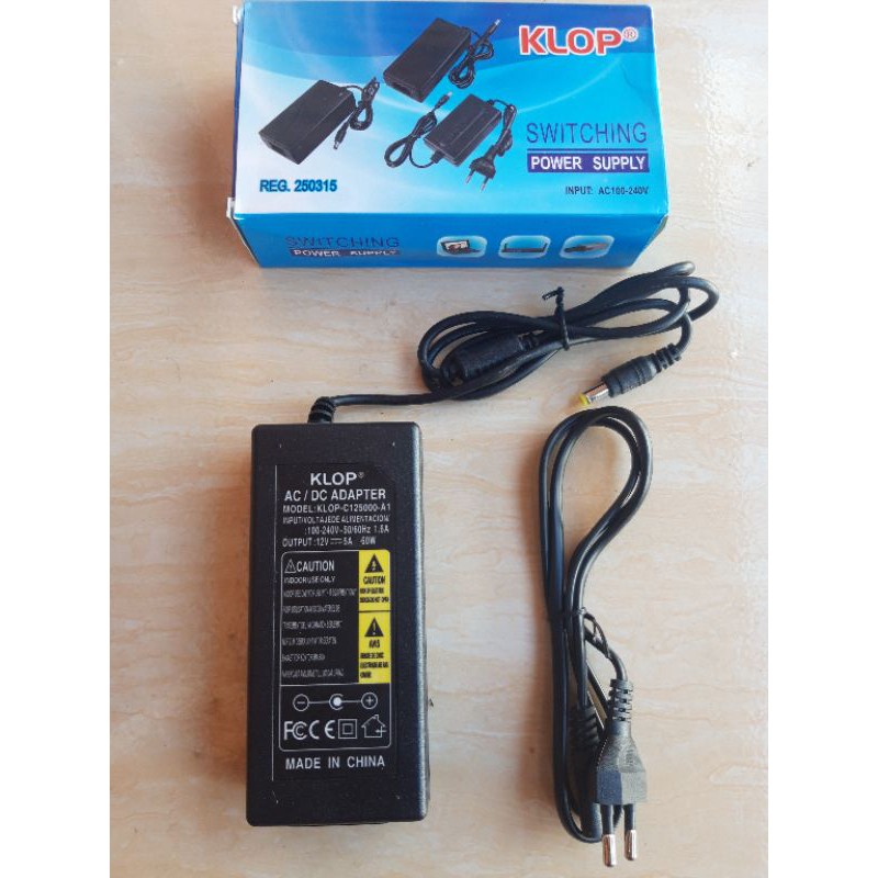 adaptor switching 12v 5a