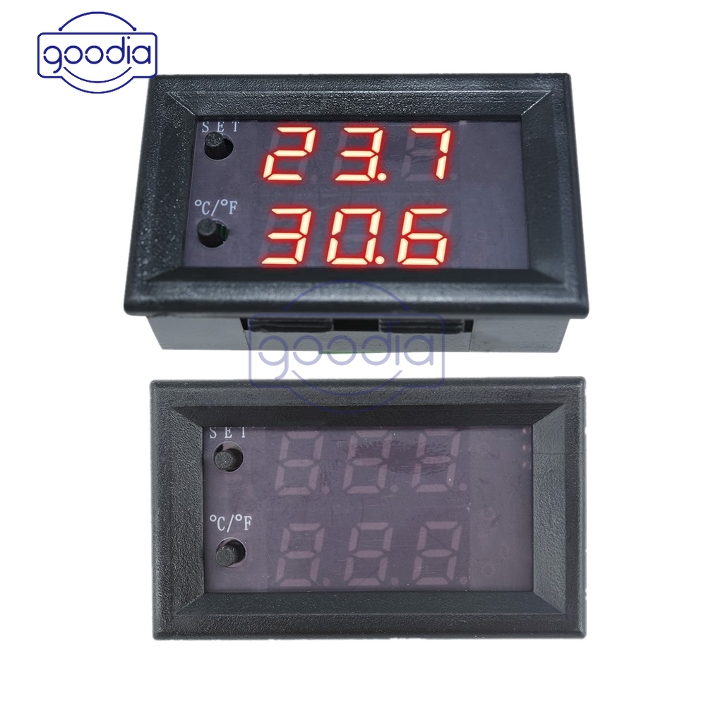 Termostat W1209Wk Digital Dc 12v Led Pengontrol Suhu - 50-110° C Sensor Dengan Probe