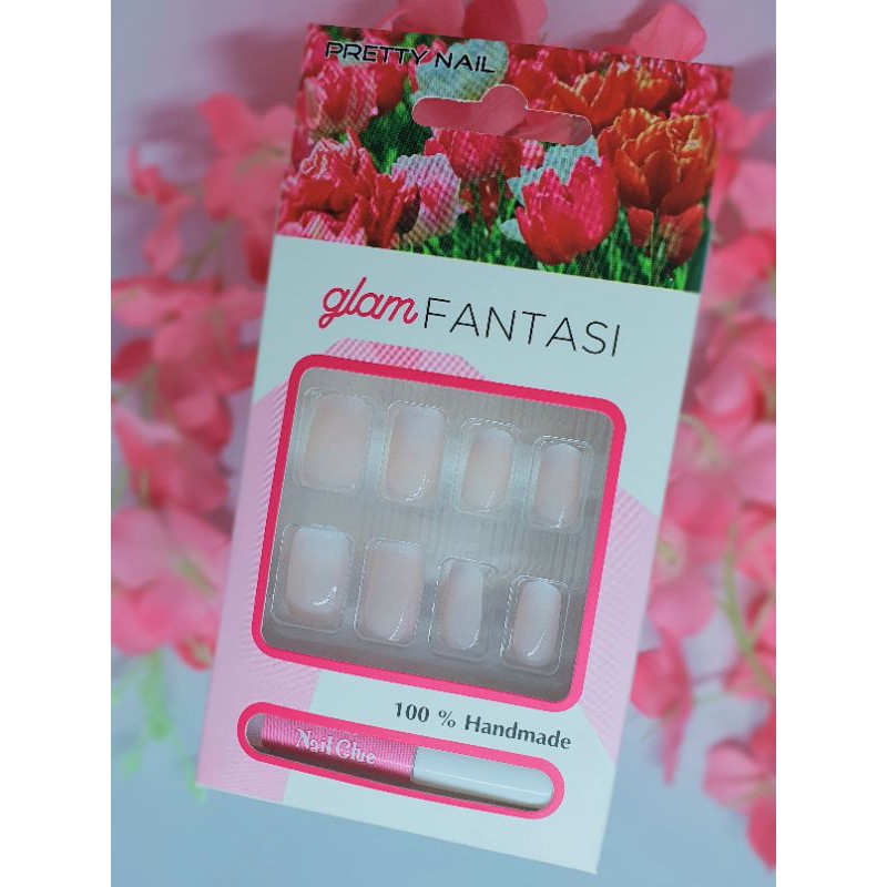 Kuku palsu cantik dan lucu Natural 4 type Fakenails