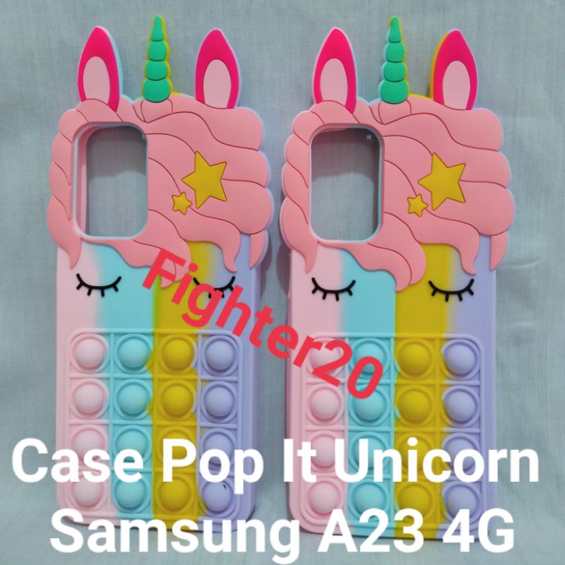 Samsung A23 4G Kesing Hp Pop It Rainbow Unicorn Case Kuda Poni Murah Warna Warni Pilihan Terbaik