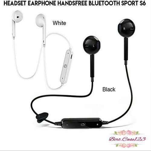 S6 Headset Headsfree Hf bluetooh tali sport super bAss wireless earphone BC2911