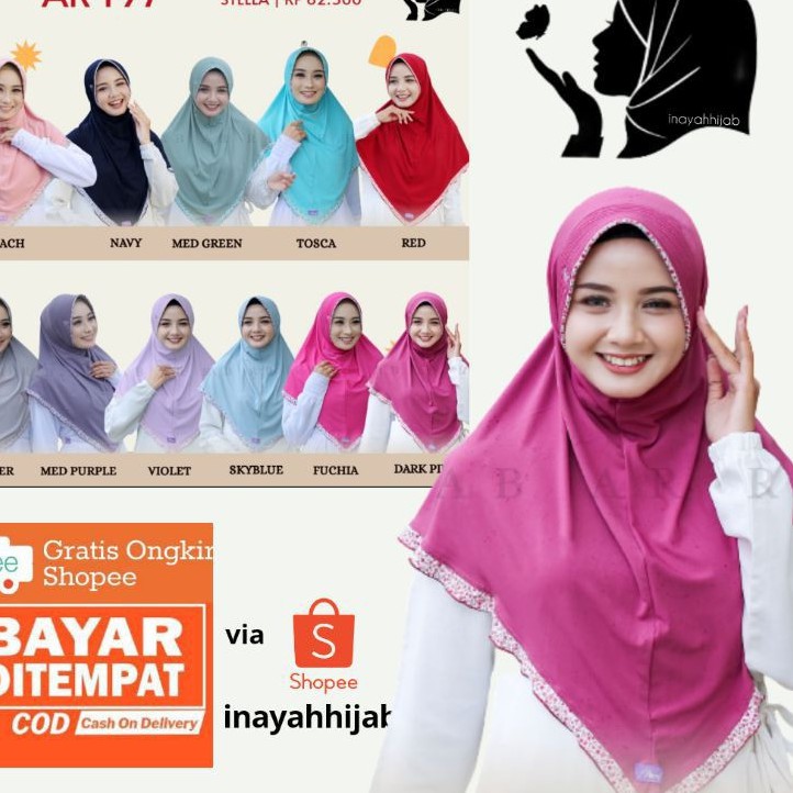 TERLARIS ✔️ Hijab arrafi AR 197 hijab instan  || INAYAHHIJAB-1