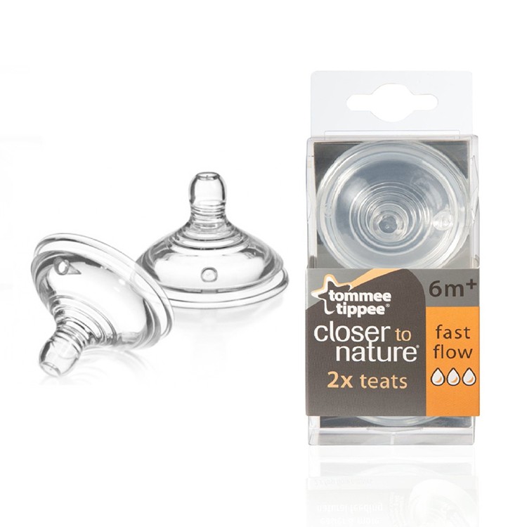 BY-3127 Tommee Tippee Closer To Nature Teat Medium Slow 6M-Dot Anak-Nipple Murah