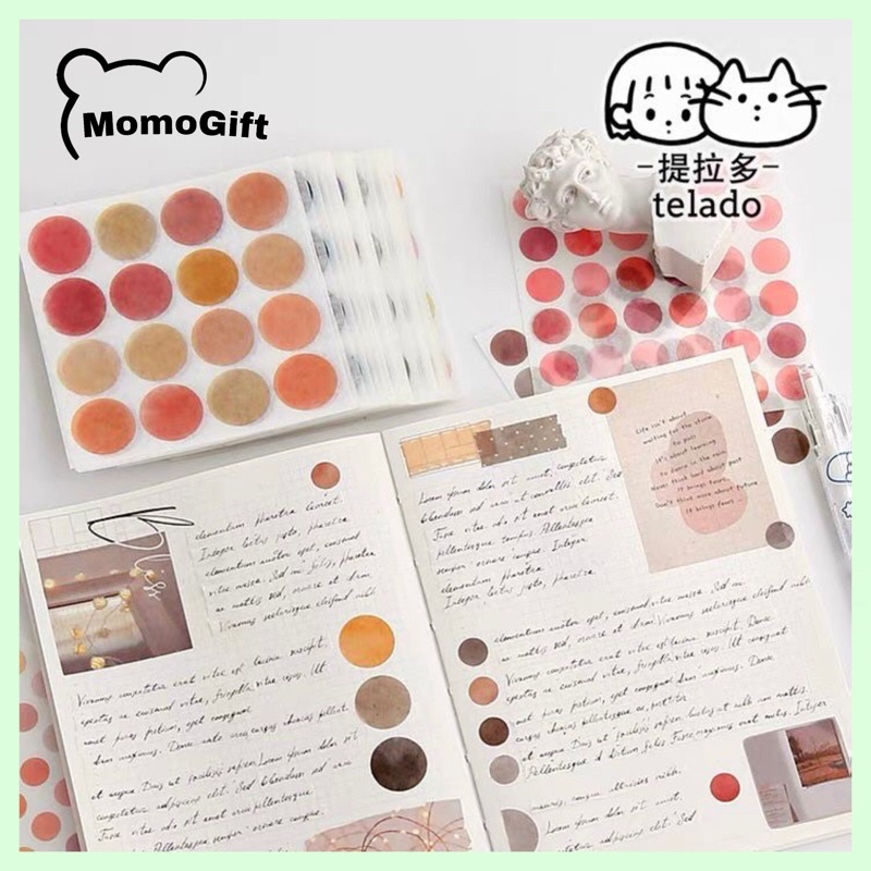 

Stiker Aesthetic Stiker DOT Stiker Macaron Decor Buku 1 PCS