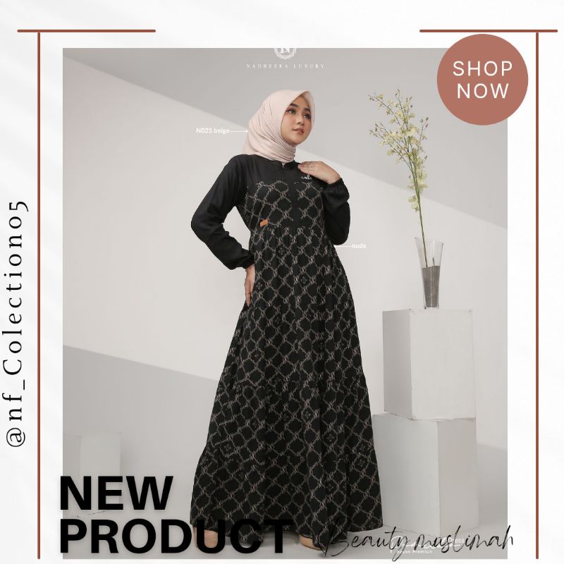 PAMEEDA DRESS NADHEERA LUXURY || DRESS RAYON PREMIUM WANITA TERBARU 2022 || TERLARIS COD