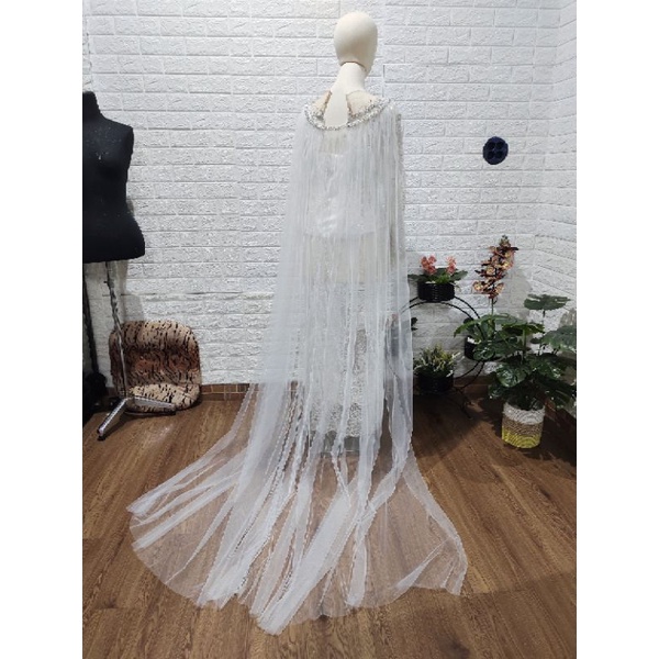 slayer tile/kebaya/veil/cape wedding/slayer pengantin