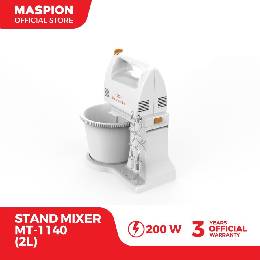 MASPION  Mixer Com / Mixer Berdiri 2 Liter MT 1140 - Garansi Resmi 1 Tahun