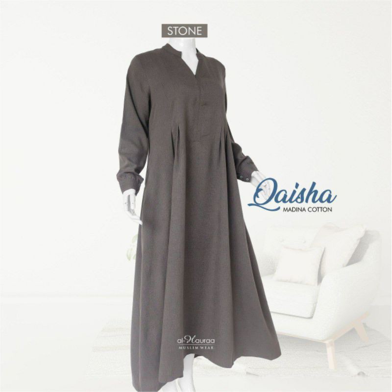 Al Hauraa Gamis Qaisha Madina Hijab Syari Polos