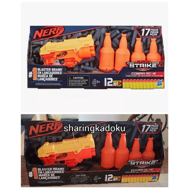 Nerf cobra Rc alpha strike mainan tembak peluru pistol nerf mainan anak