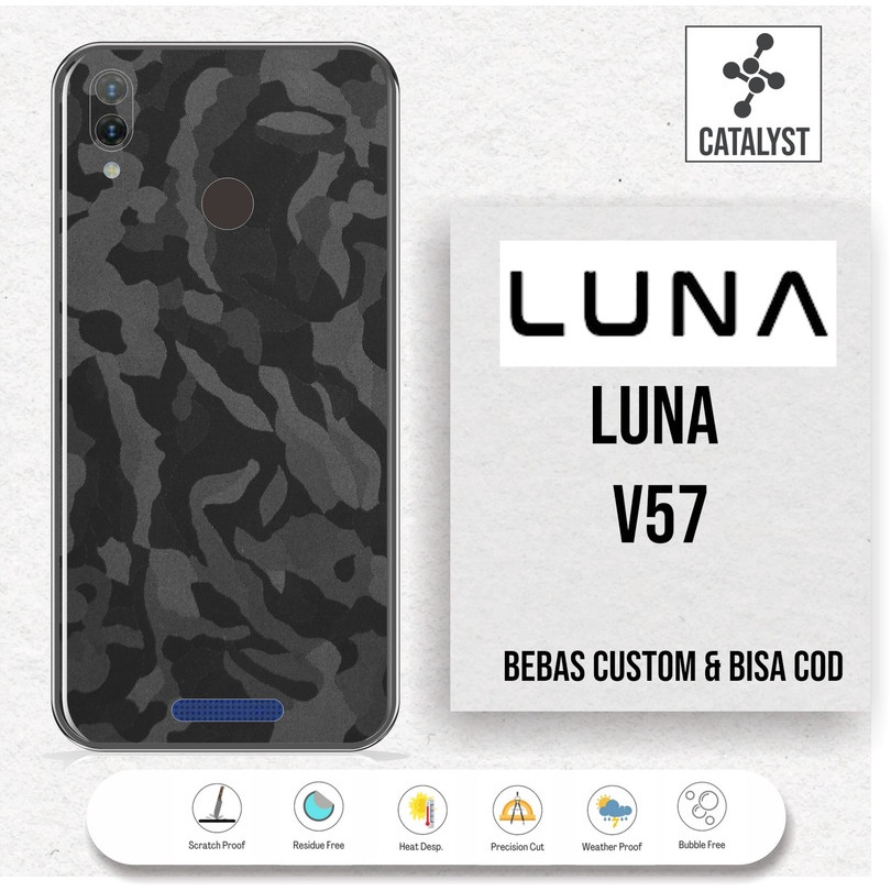 (Buy 1 Get 2) Garskin Skin LUNA V57 - KODE -12FJ Bisa Custom - Sticker Case