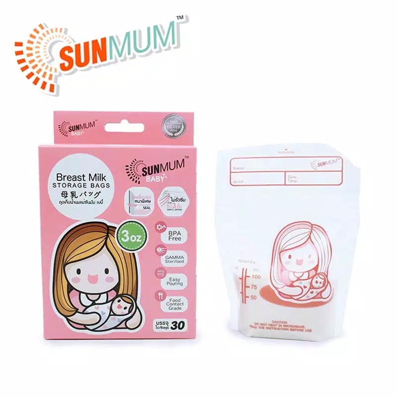 Makassar! Breast Milk Storage Bags / Kantong Asi Bayi Sunmum