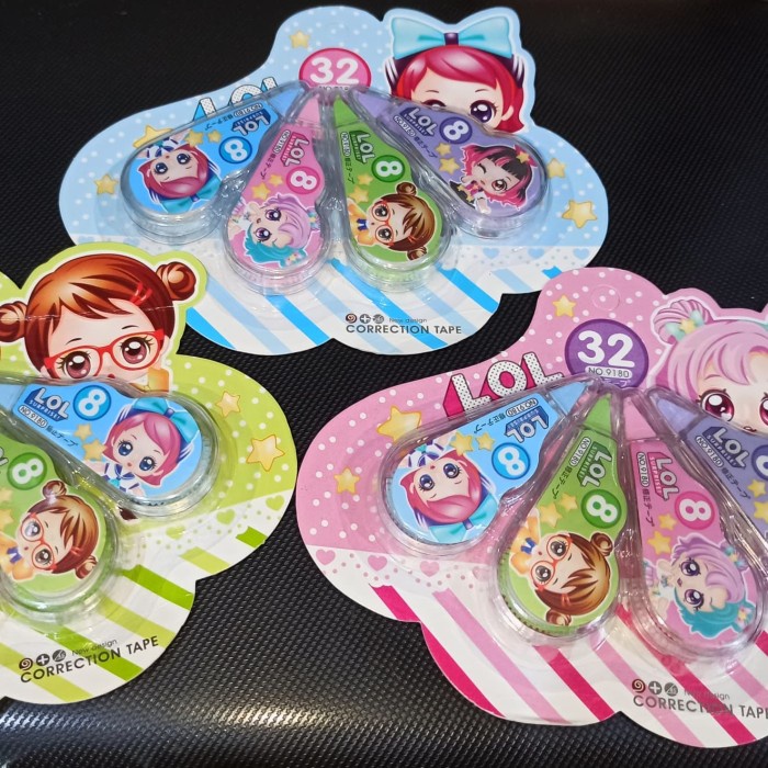 

Unik Tip-Ex Tarik Lol Set Isi 4 Pcs Murah