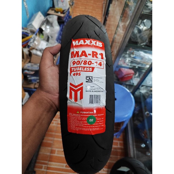 BAN MAXXIS  MA-R1 BAN MAXXIS MA R1 UKURAN 90/80 RING 14 TUBELESS SOFT COMPOUND